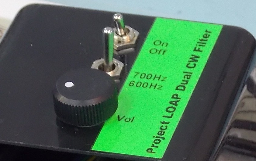 Dual CW Filter n Amplifier Speaker Box Label